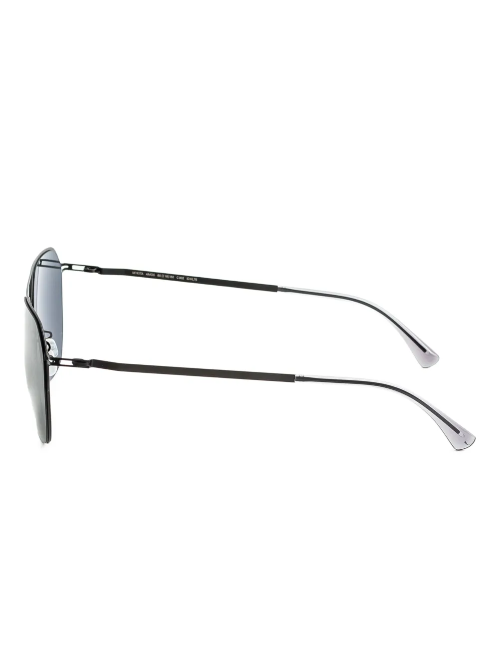 Mykita Zonnebril met vierkant montuur Zwart