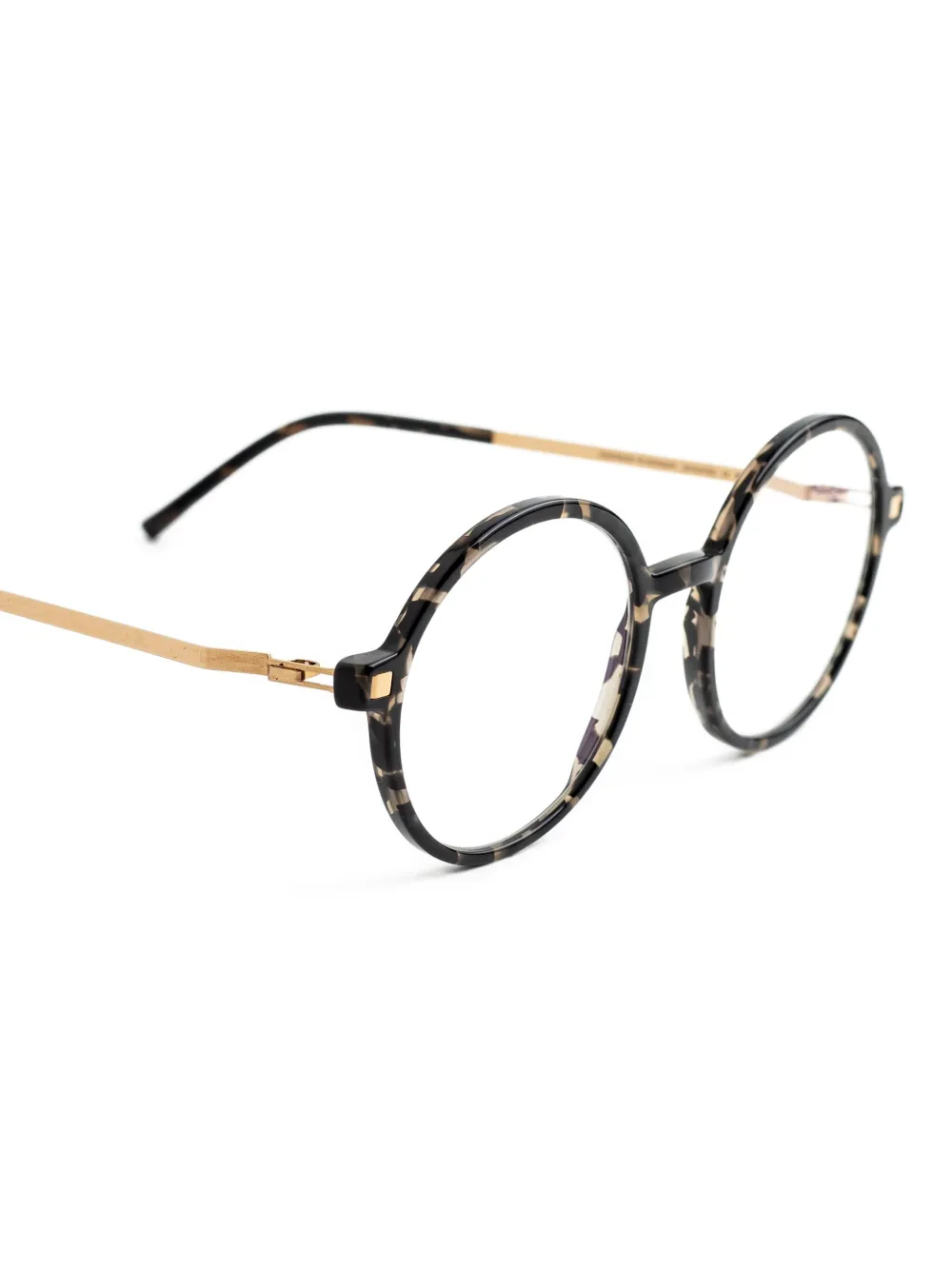 Mykita Bril met rond montuur Bruin