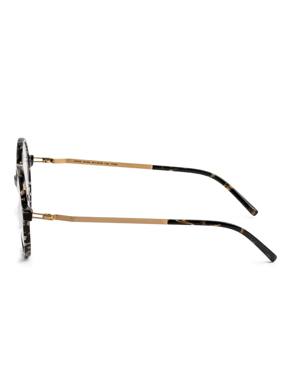 Mykita Bril met rond montuur Bruin
