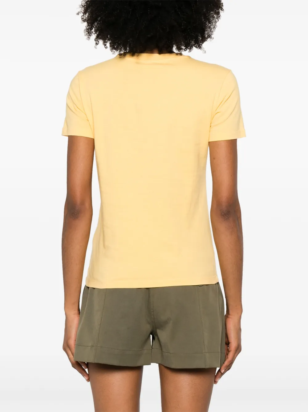 ETRO T-shirt met geborduurd logo Geel