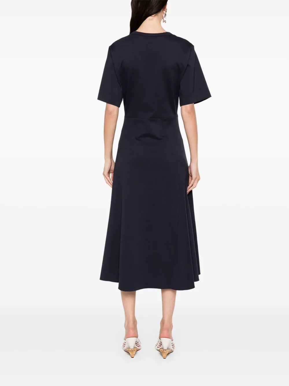 Fabiana Filippi Midi-jurk met kralendetail Blauw