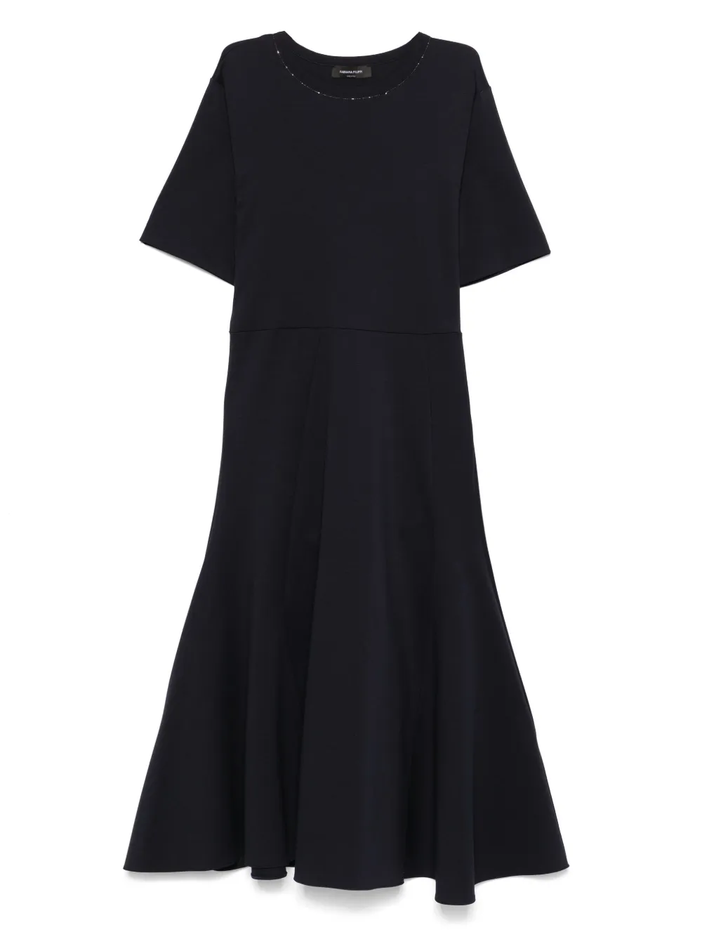 bead-detail midi dress