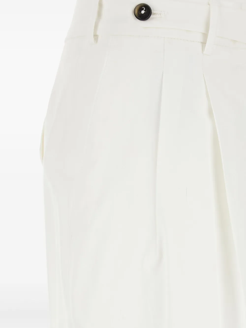 PT Torino Broek met gesmockt detail Wit