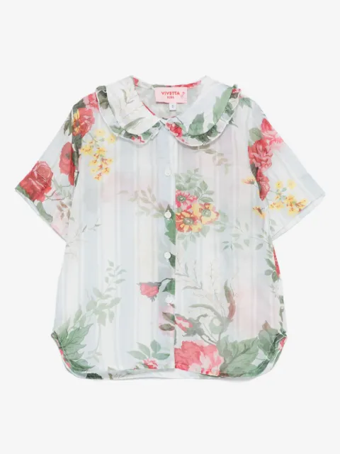 Vivetta Kids cotton-silk shirt