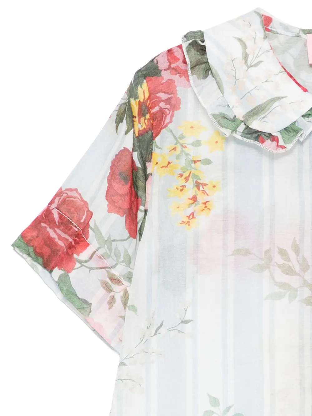 Vivetta Kids Shirt van katoen-zijdeblend Blauw