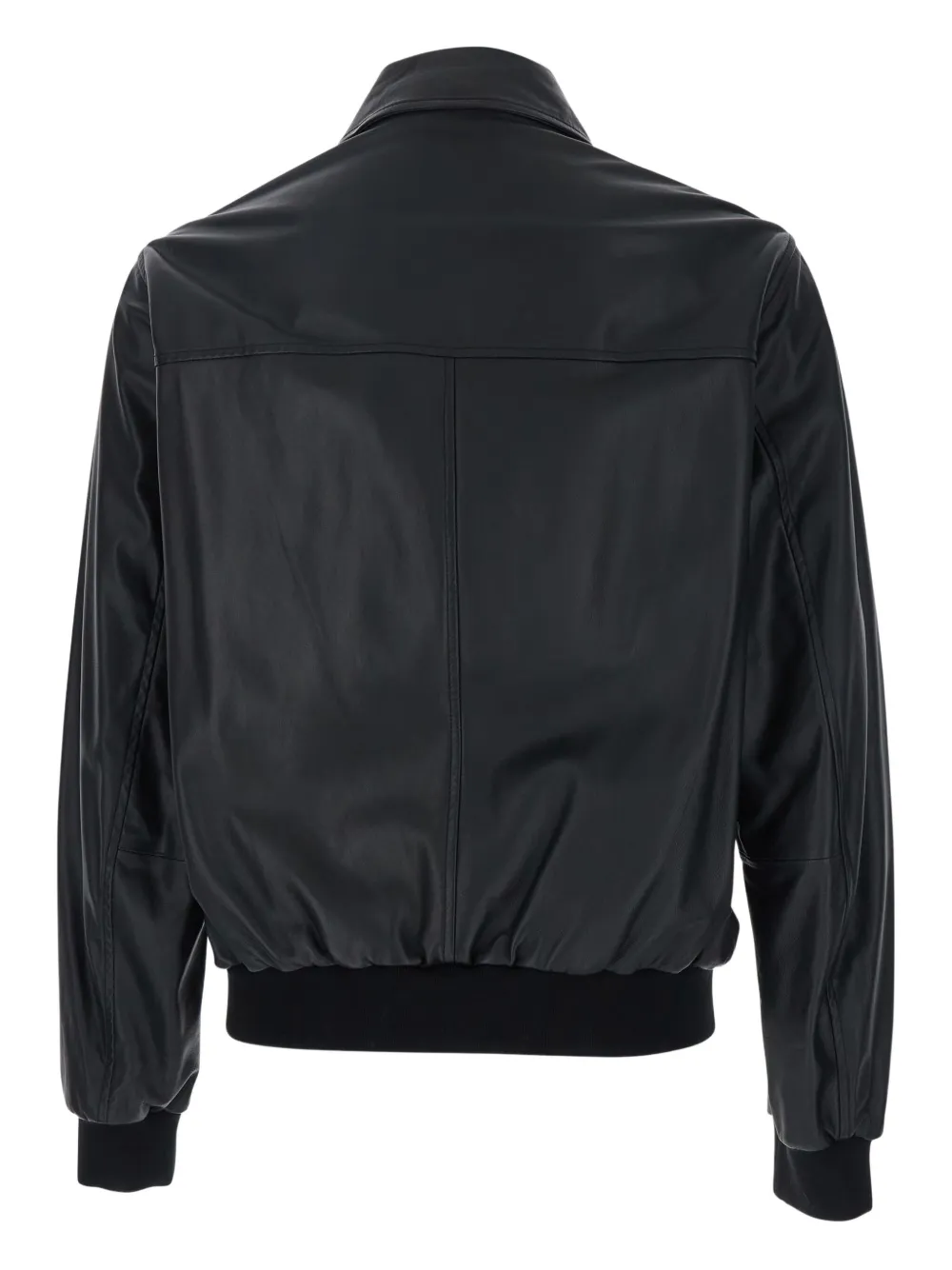 Emporio Armani veste à bords nervurés | Vestes en cuir | Image 2