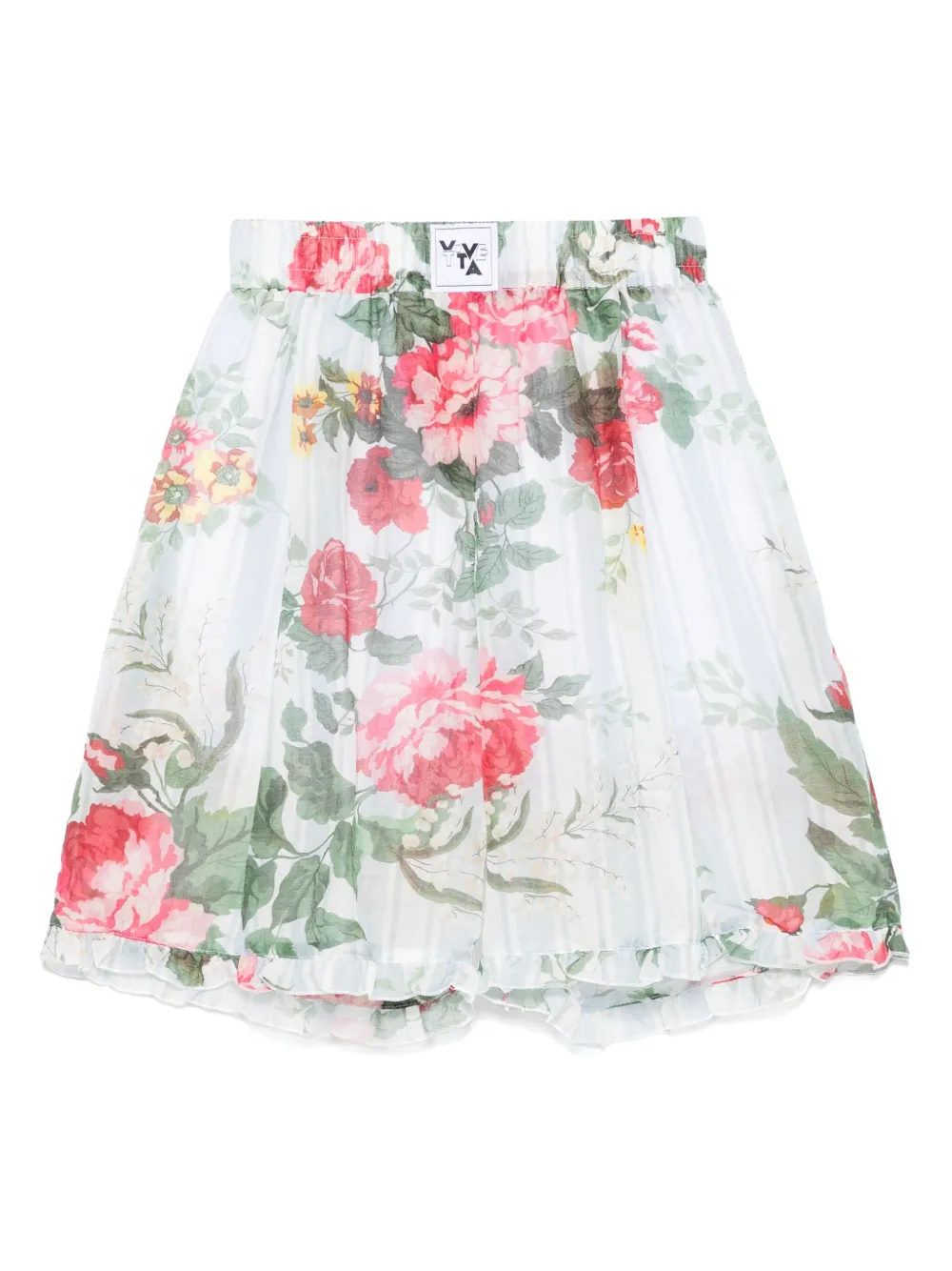 Vivetta shorts de algodón y seda | azul | Image 1