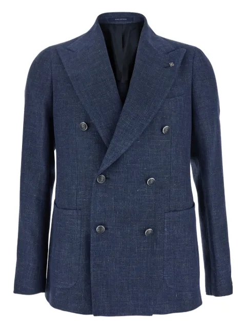 Tagliatore brooch-detail blazer