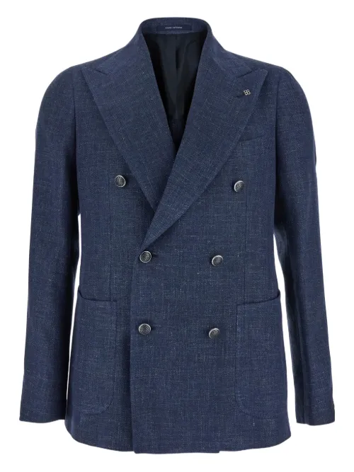 Blazer à détail de broche - Tagliatore - Modalova
