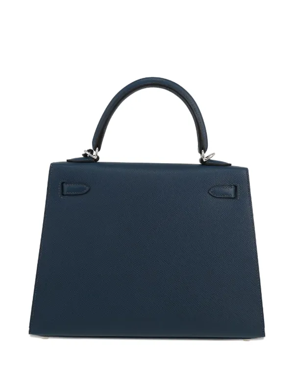 Hermès Pre-Owned Kelly 25 Handbag | Blue | FARFETCH