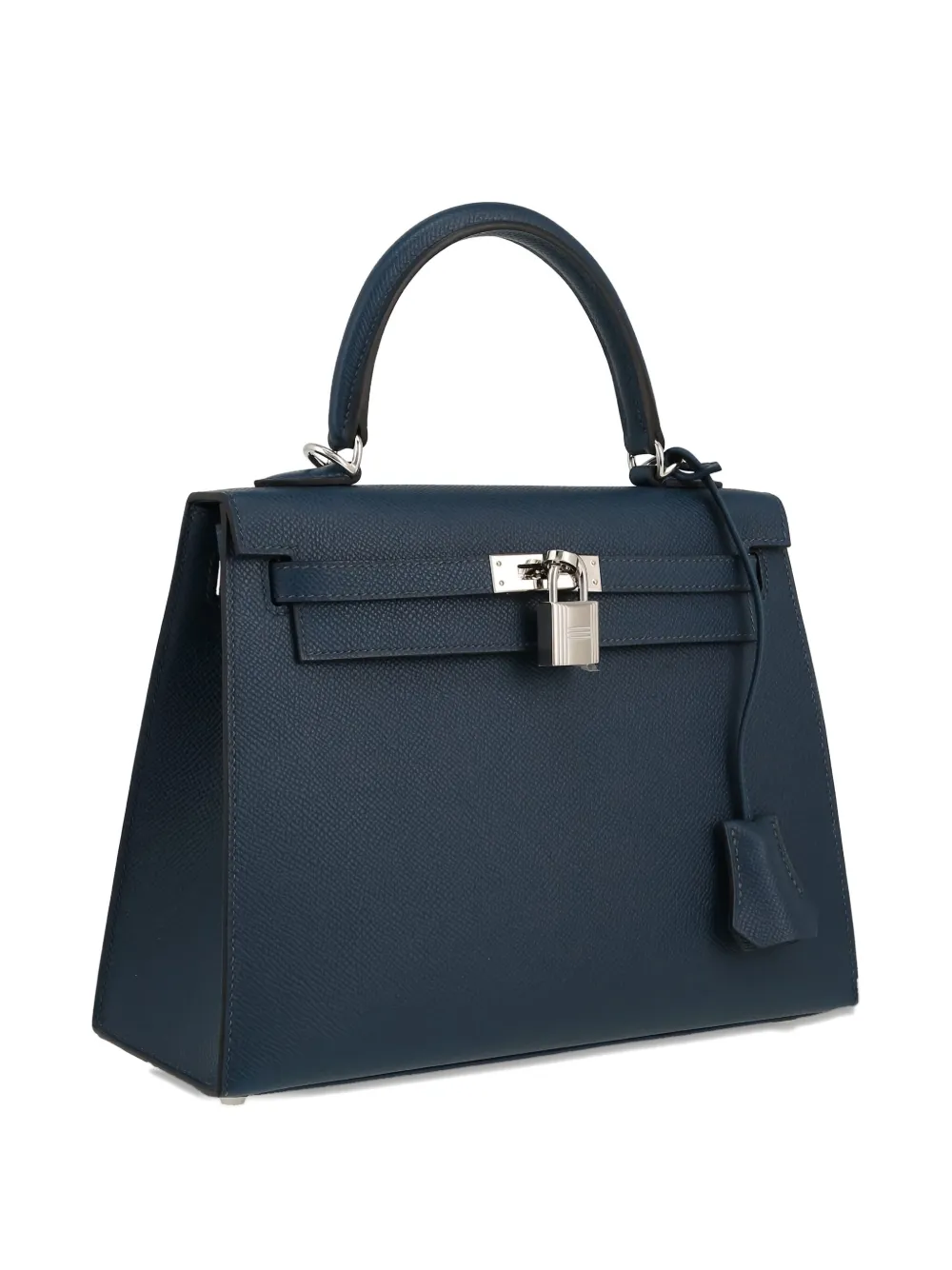 Pre-owned Hermes Kelly 25 Handbag In Blue