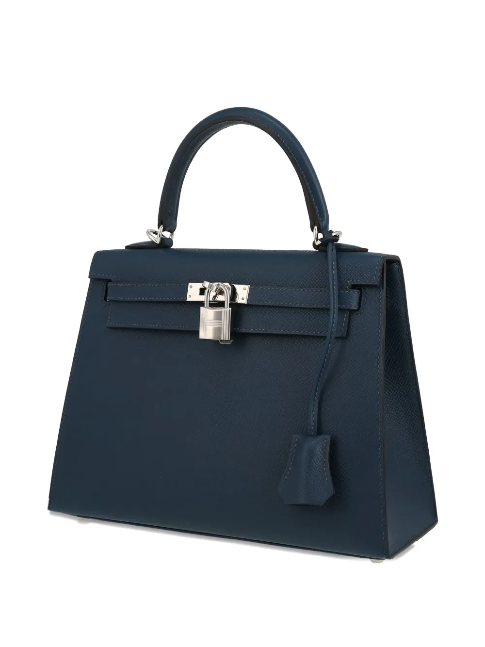 Pre-owned Hermes Kelly 25 Handbag In Blue