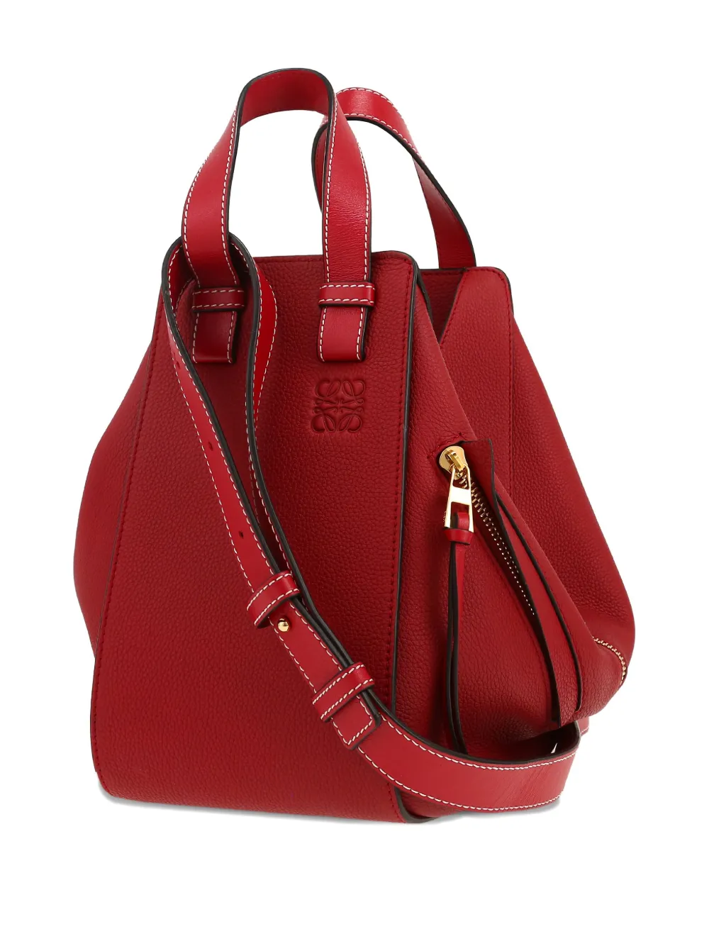 Pre-owned Loewe Small Hammock Shoulder Bag In Red