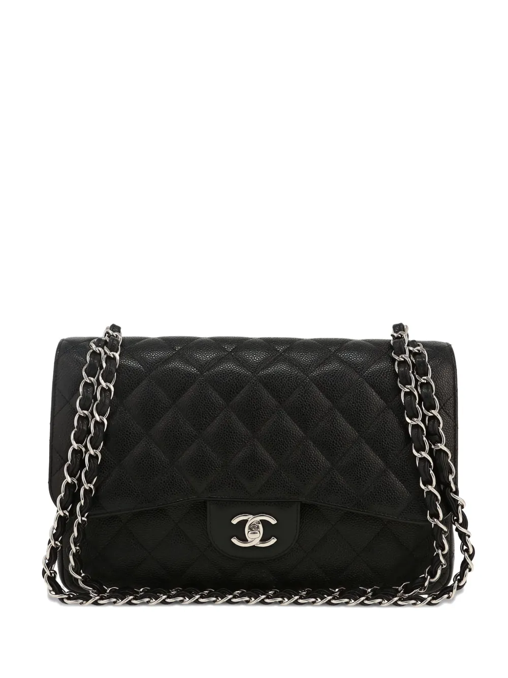 CHANEL Pre-Owned タイムレス ジャンボ ショルダーバッグ - ブラック CHANEL Pre-Owned タイムレス ジャンボ ショルダーバッグ - ブラック