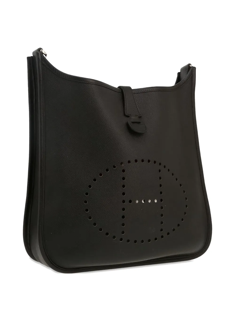 Pre-owned Hermes Evelyne Shoulder Bag In Black