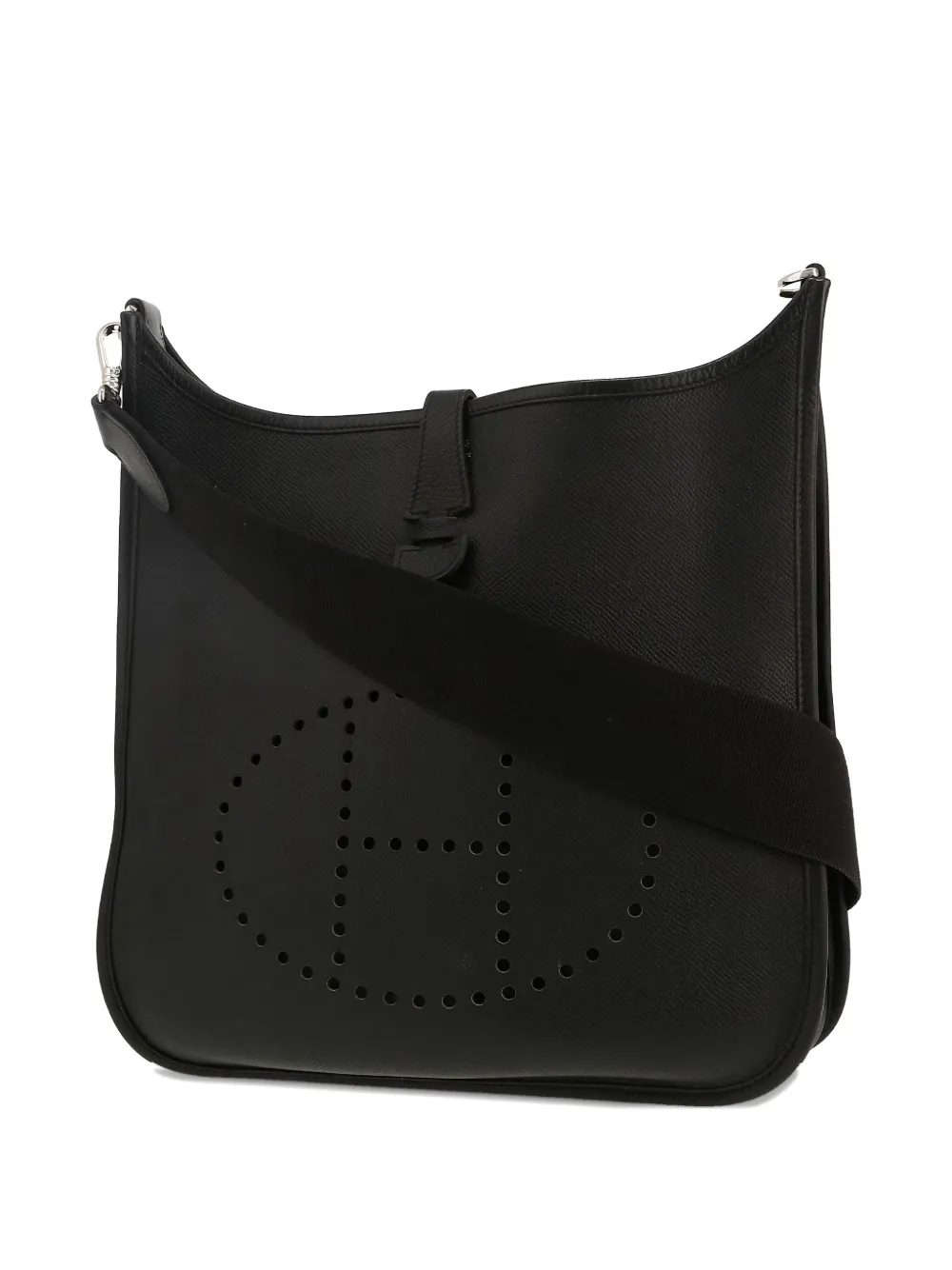 Pre-owned Hermes Evelyne Shoulder Bag In Black