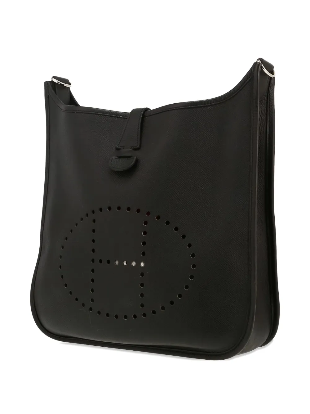 Pre-owned Hermes Evelyne Shoulder Bag In Black