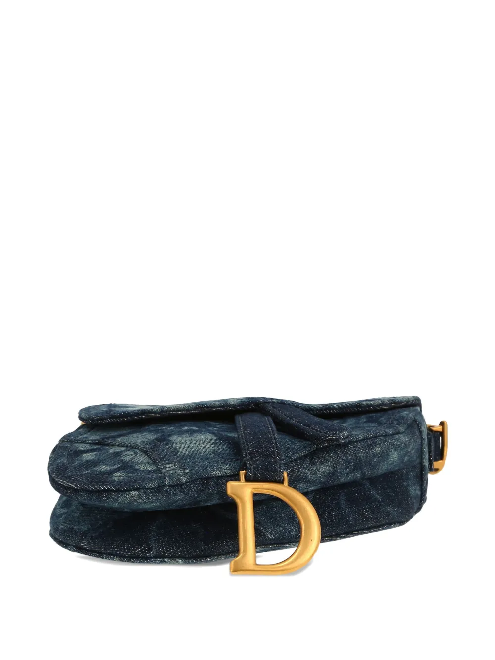 Pre-owned Dior Mini Saddle Handbag In Blue