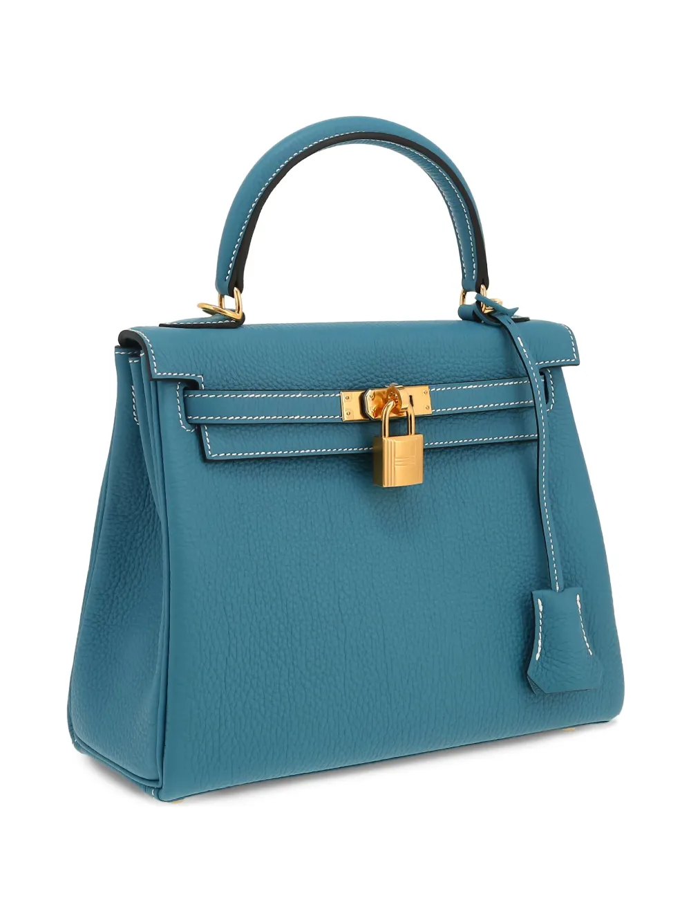 Pre-owned Hermes 2023 Kelly 25 Two-way Handbag In Blue