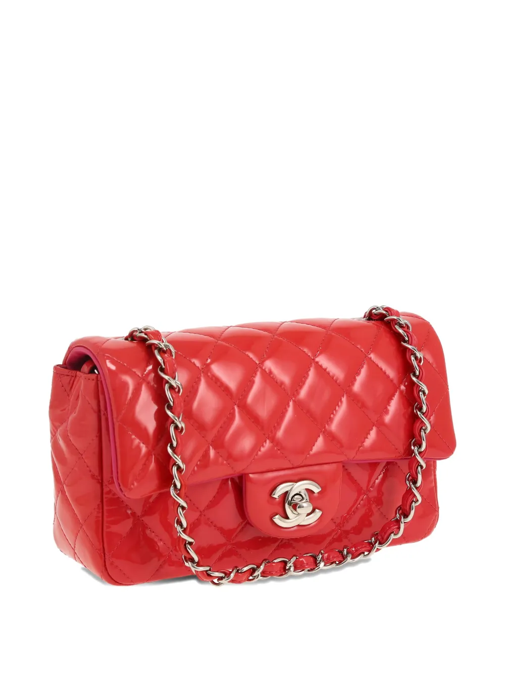 Pre-owned Chanel Mini Timeless Shoulder Bag In Red
