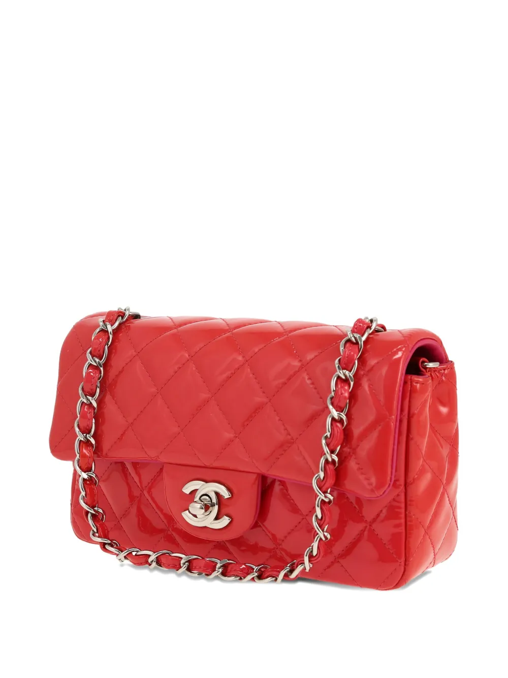 Pre-owned Chanel Mini Timeless Shoulder Bag In Red