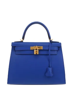 Hermès Pre-Owned 1993 Kelly Sellier 20 two-way Handbag | Blue