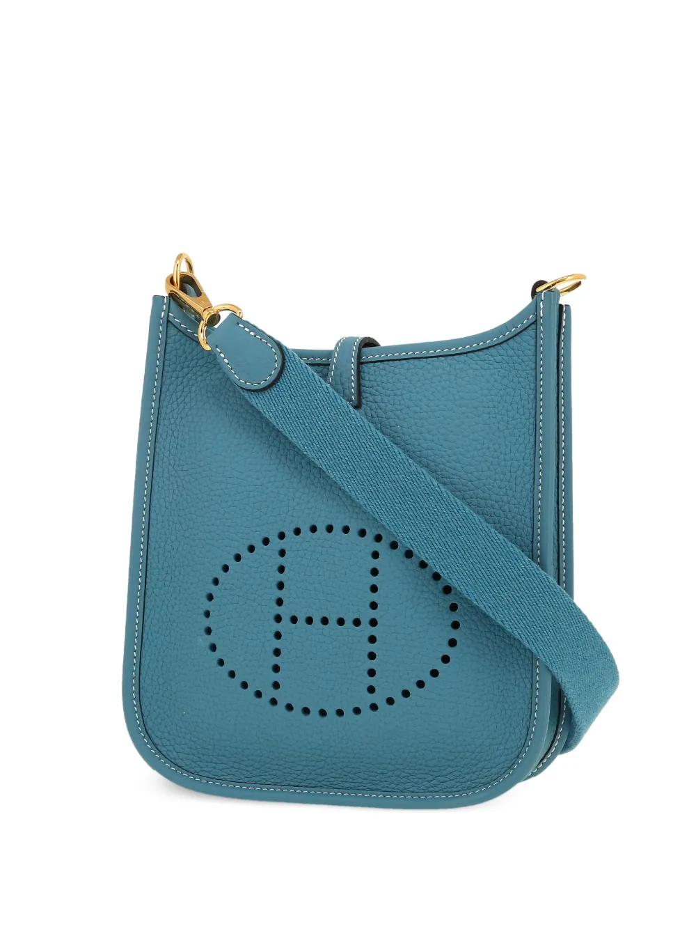 Hermès Pre-Owned 2023 エヴリン ショルダーバッグ ミニ - ブルー Hermès Pre-Owned 2023 エヴリン ショルダーバッグ ミニ - ブルー