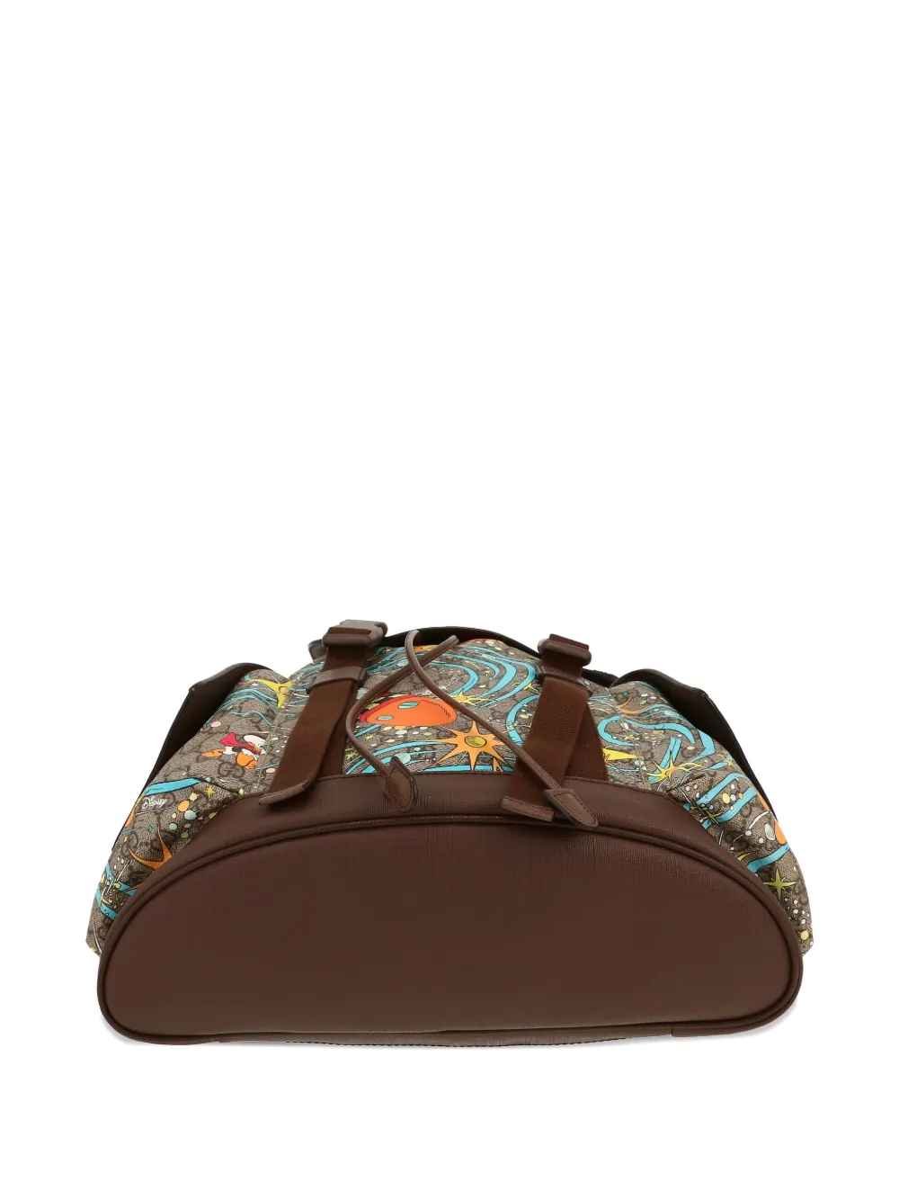 Pre-owned Gucci X Disney 2020 Gg Supreme Donald Duck Backpack In Neutrals