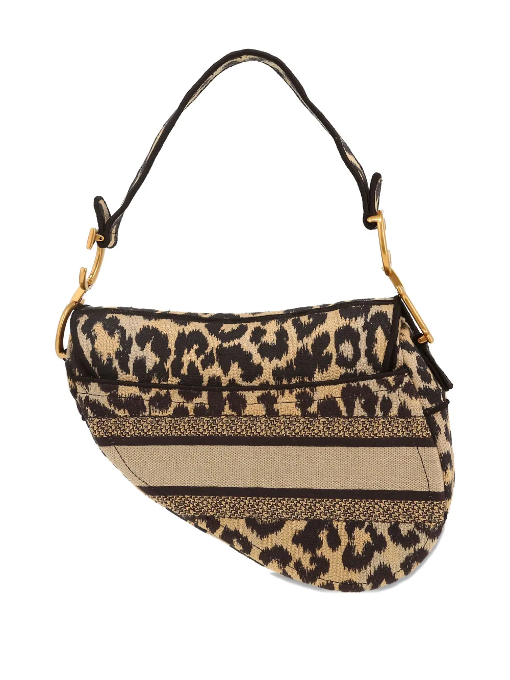 Pre-owned Dior Saddle Shoulder Bag In Neutrals