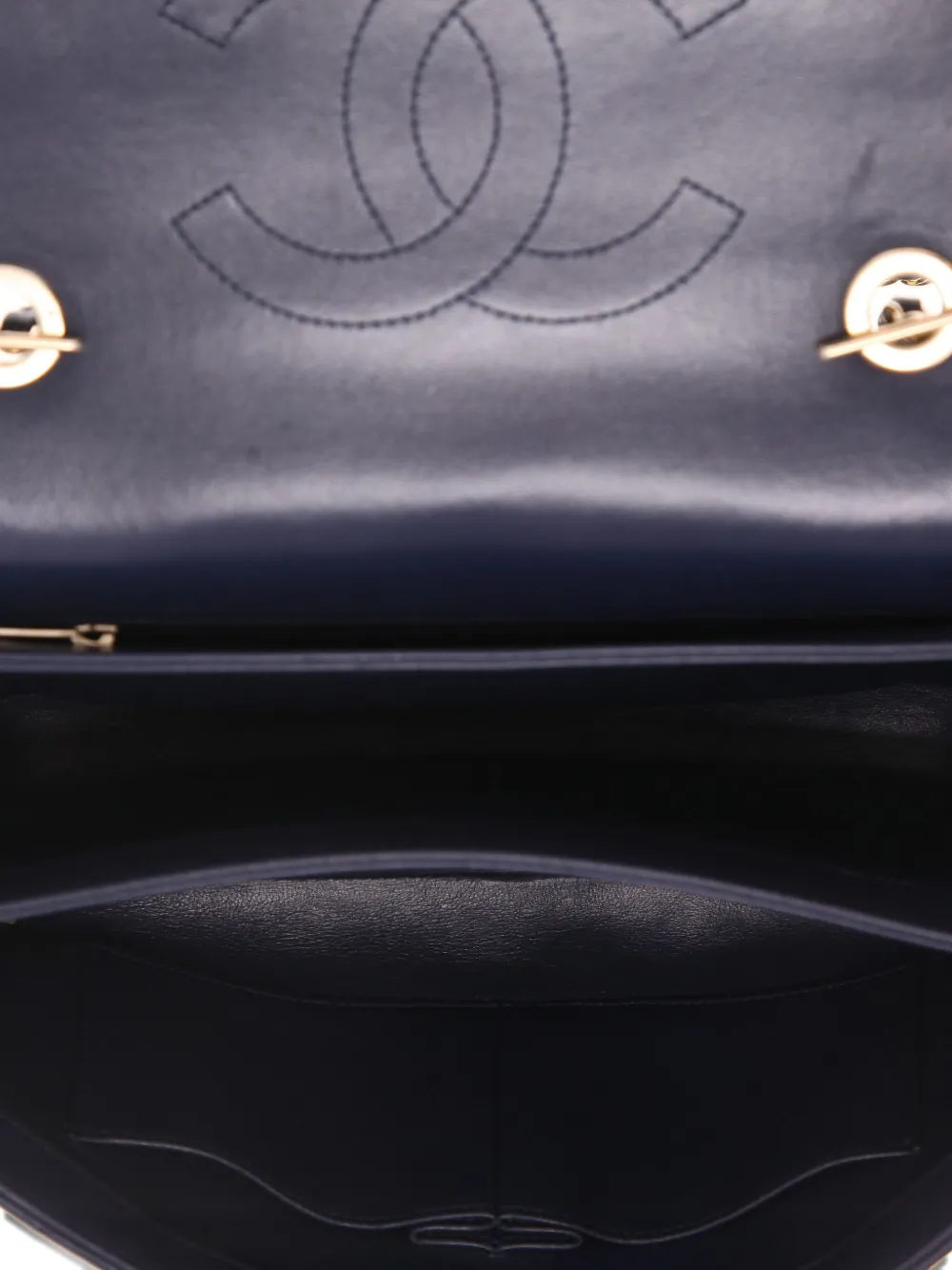Pre-owned Chanel 2018 Trendy Cc Two-way Handbag In Blue