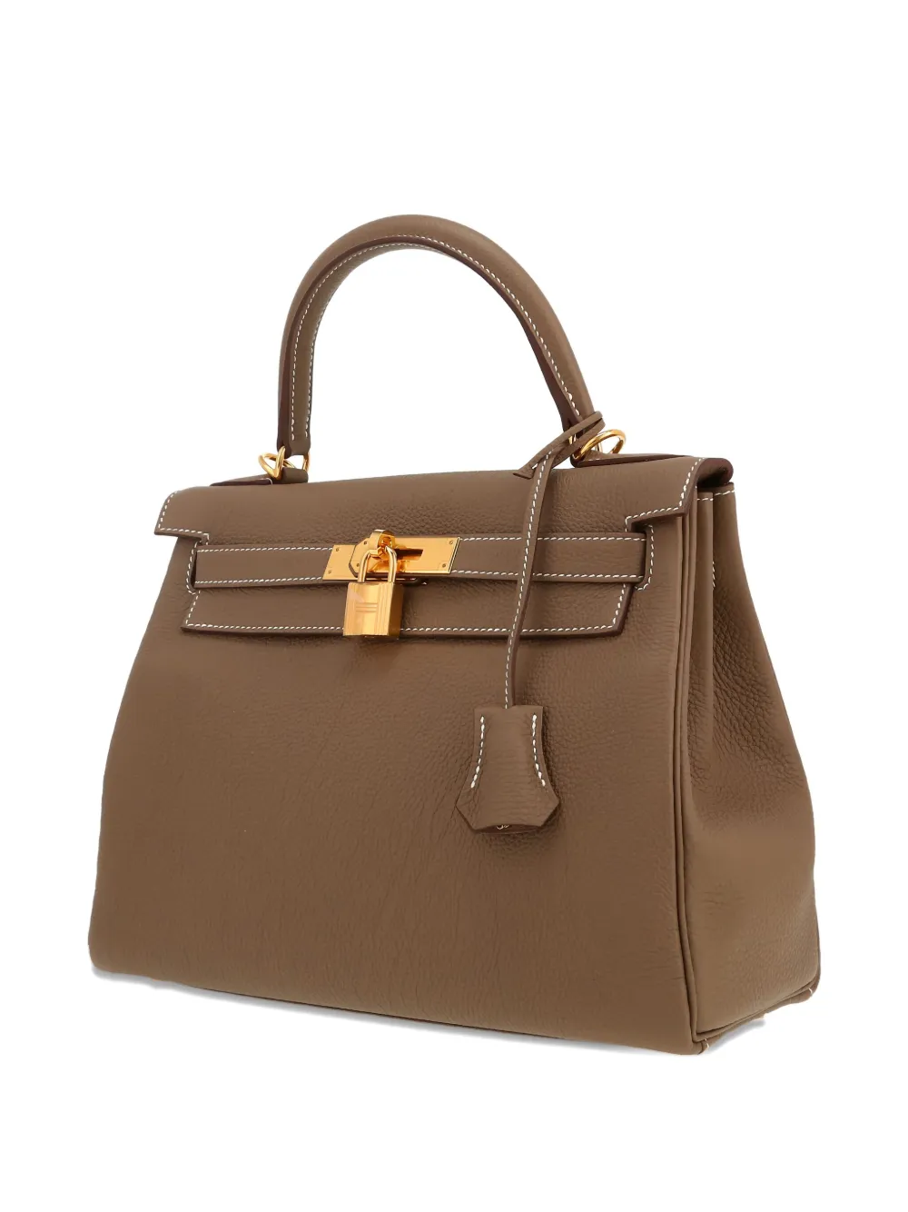 Pre-owned Hermes kelly 28 Handbag In Brown