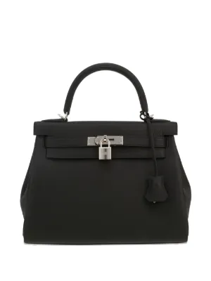 Hermès Pre-Owned Kelly 28 Cm Handbag | Black | FARFETCH