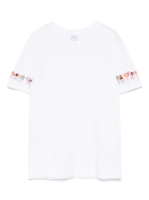PS Paul Smith playera con bordado floral