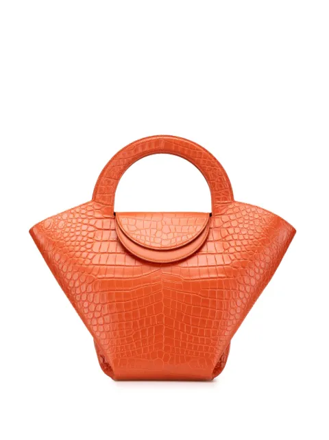Bottega Veneta Pre-Owned bolsa de mano Doll con efecto de piel de cocodrilo y asa superior 2012-2024