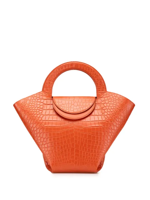 Sac à main Doll Top Handle à effet peau de crocodile (2012-2024) - Bottega Veneta Pre-Owned - Modalova