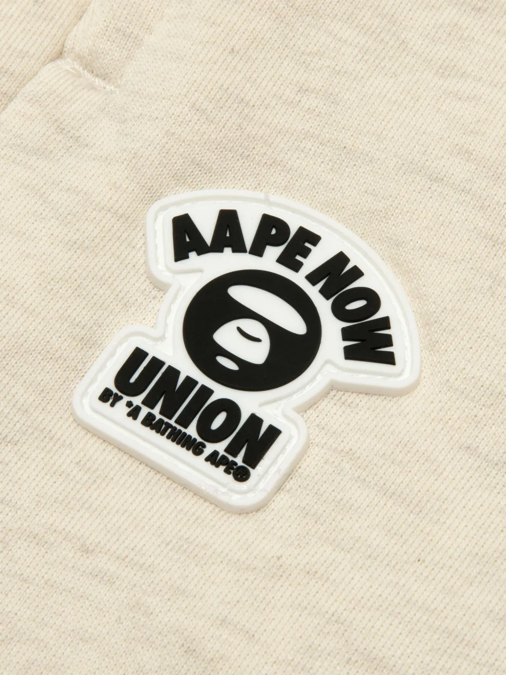AAPE BY *A BATHING APE Trainingsshorts met logopatch Beige