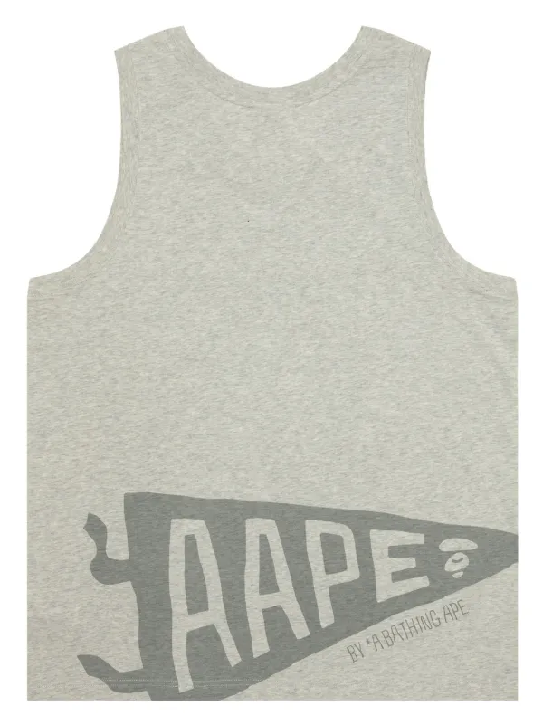 A BATHING APEタンクトップ AAPE BY *A BATHING APE® ロゴ タンクトップ | グレー | FARFETCH JP