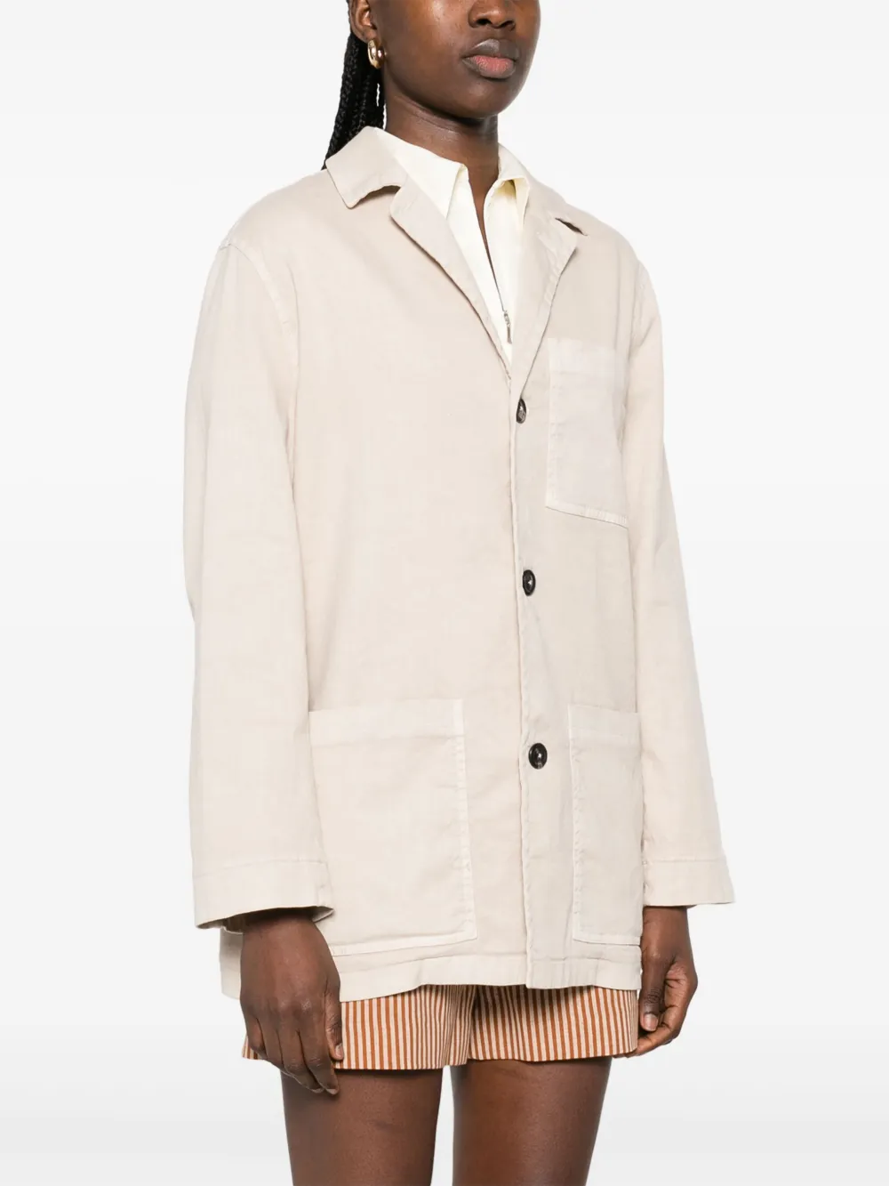 Circolo 1901 Jack met gekerfde revers Beige
