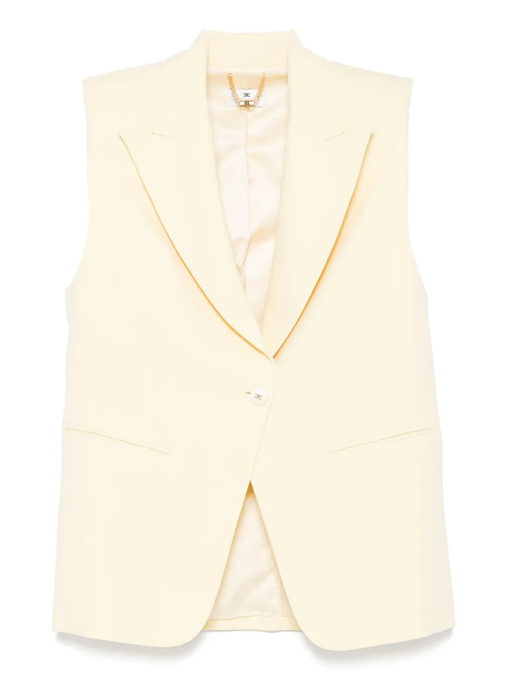Elisabetta Franchi Lichtgewicht gilet Geel