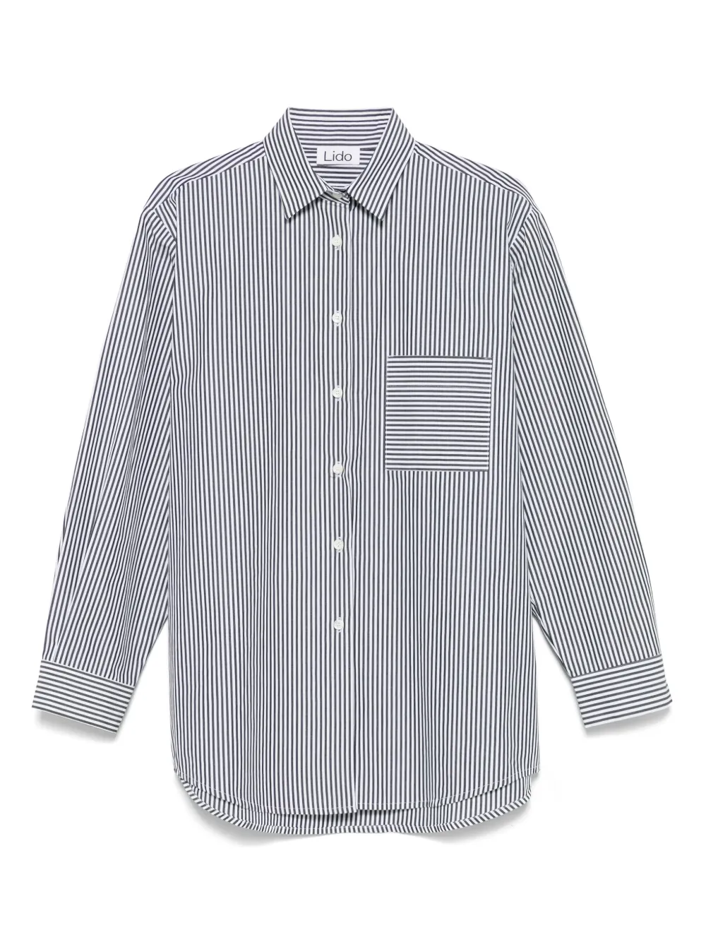 LIDO camisa con rayas estampadas | negro | Image 1