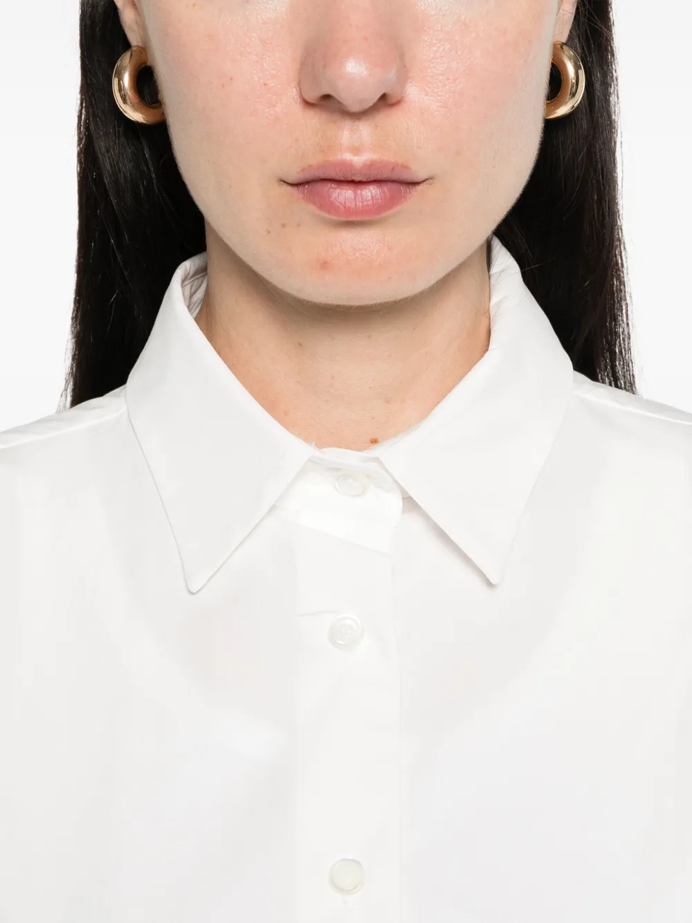 Lido Poplin Shirt In White