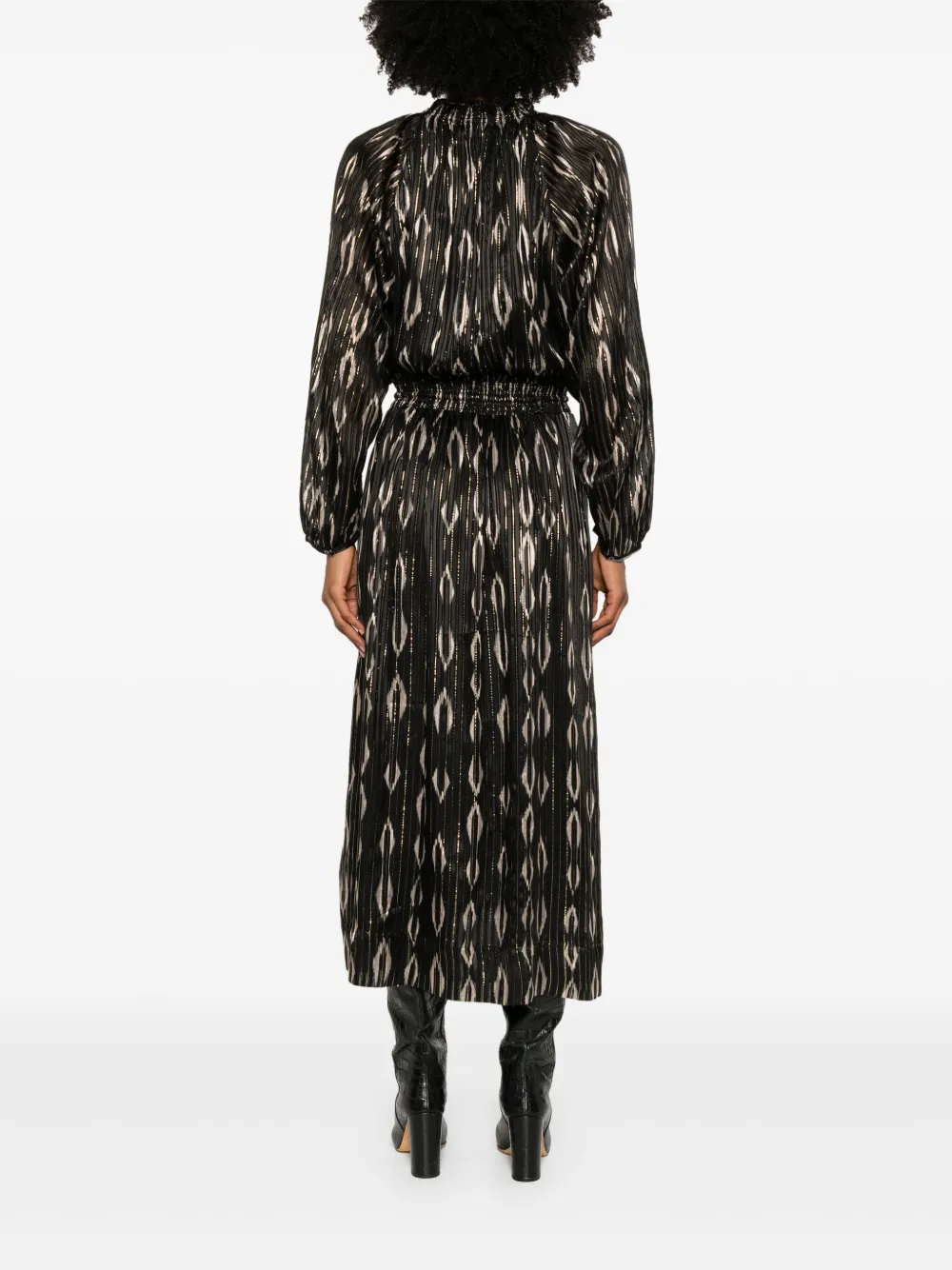 ISABEL MARANT Sana midi-jurk Zwart