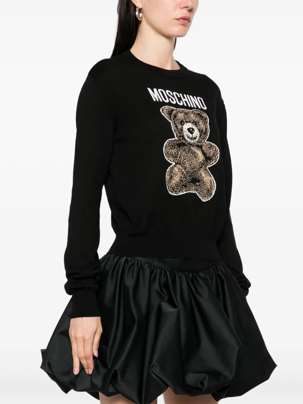 Moschino T-shirt met teddybeerprint Zwart