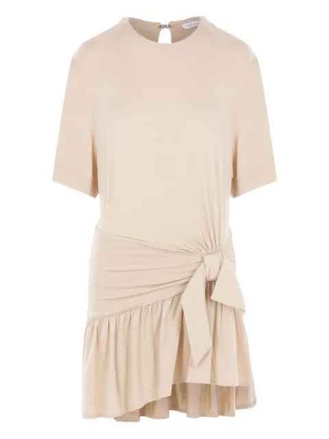 Rabanne tie-detail ruffle dress