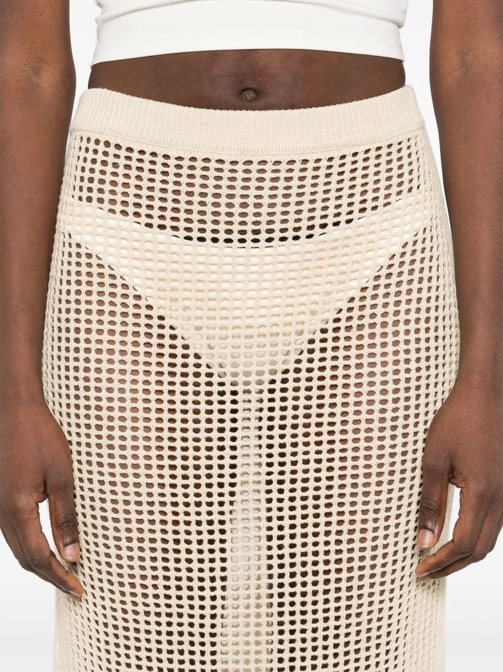 MC2 Saint Barth Darline midi-rok Beige