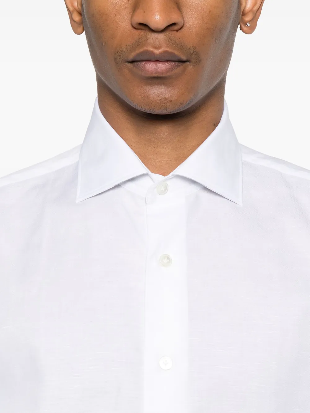 Eleventy Slim-fit overhemd Wit