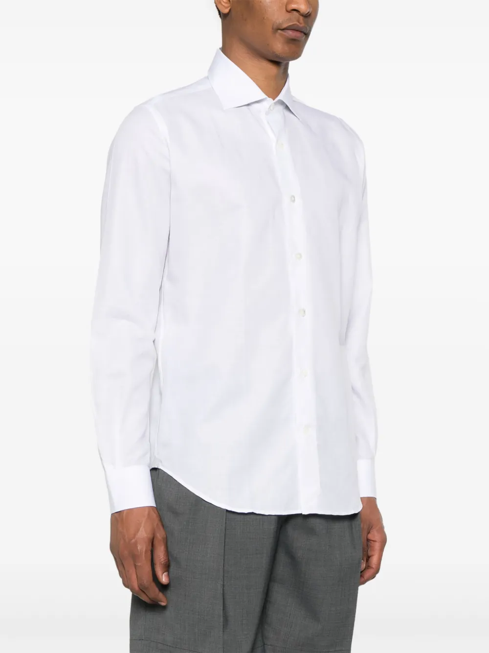 Eleventy Slim-fit overhemd Wit