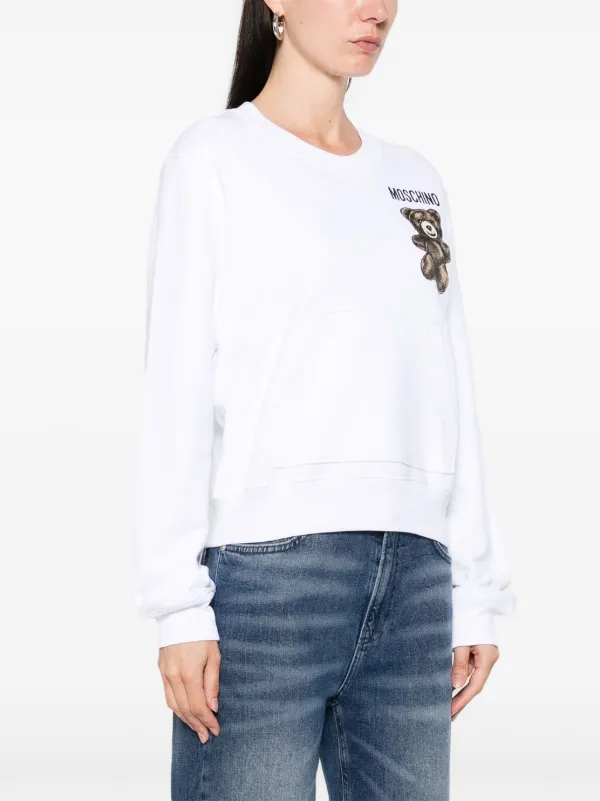 Moschino テディベア スウェットシャツ | ホワイト | FARFETCH JP
