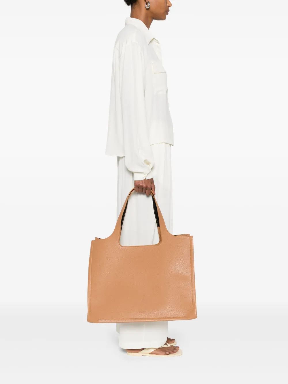 Themoirè Morea tote bag - Bruin