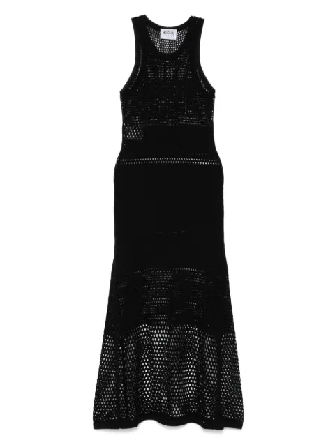 MOSCHINO JEANS open-knit midi dress